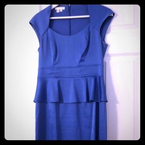 Blue Peplum Dress